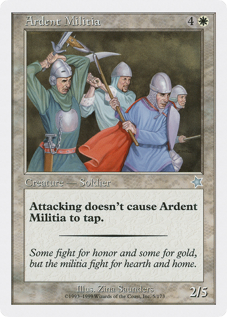 Ardent Militia Card Image