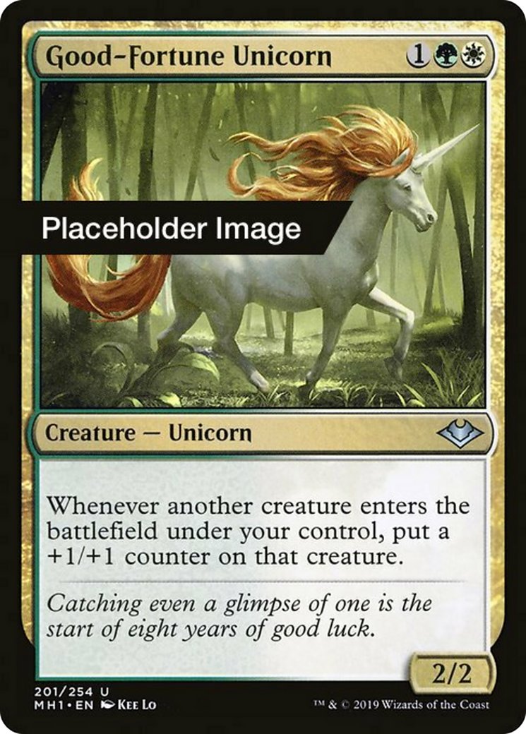 Good-Fortune Unicorn Card Image
