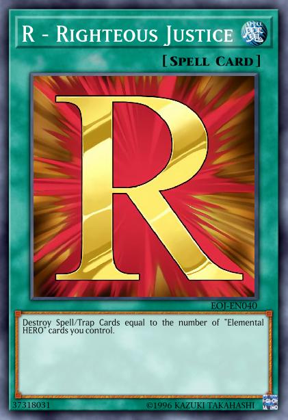 R - Righteous Justice Card Image