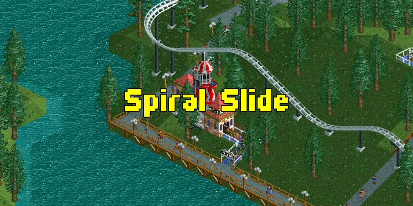 Guide to Building a Spiral Slide in RollerCoaster Tycoon 1 & 2