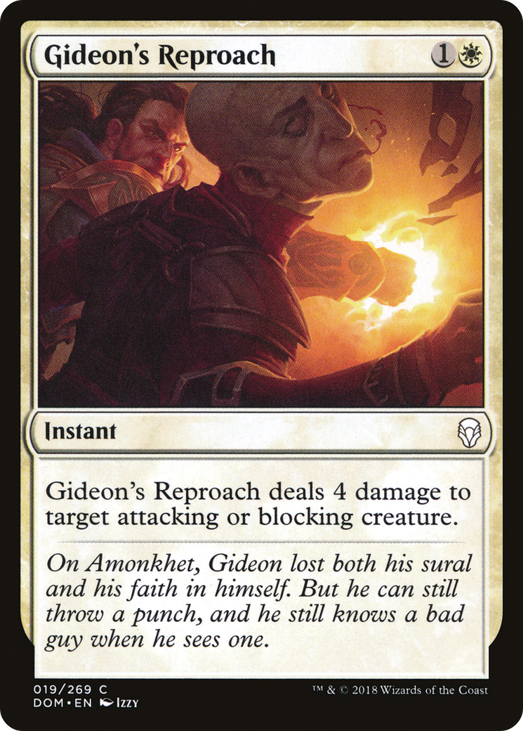 Gideon's Reproach Card Image