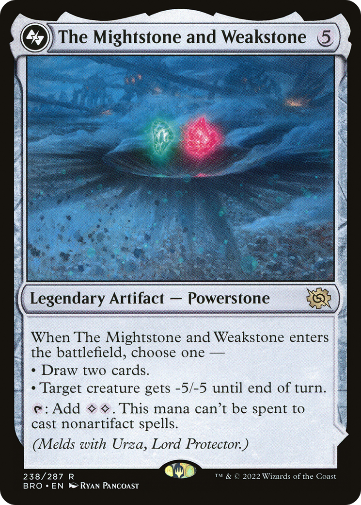 The Mightstone and Weakstone // Urza, Planeswalker Card Image