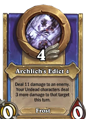 Archlich's Edict 4 Card Image