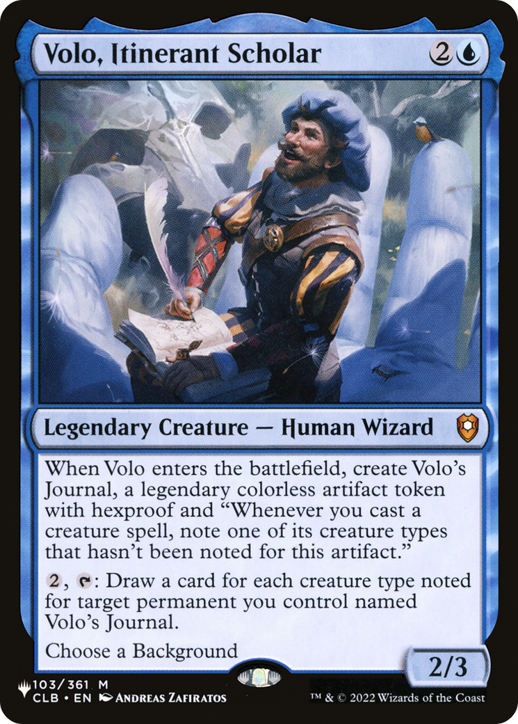 Volo, Itinerant Scholar Card Image