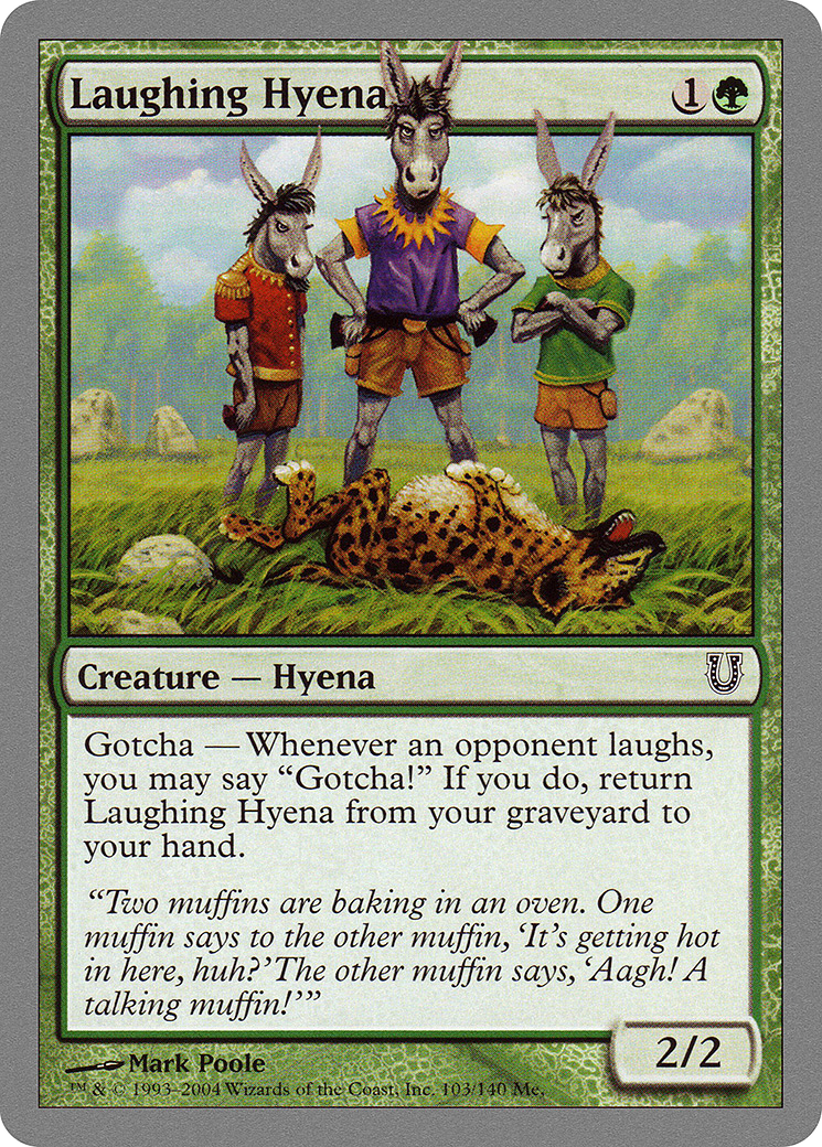 Laughing Hyena Card Image