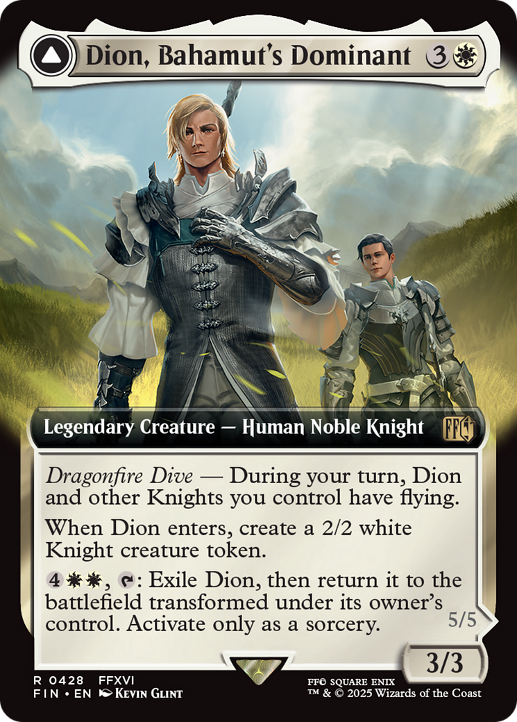 Dion, Bahamut's Dominant // Bahamut, Warden of Light Card Image