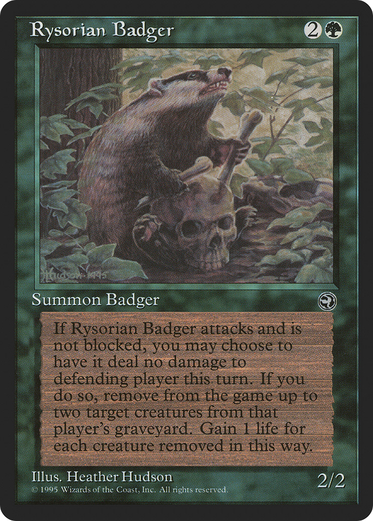 Rysorian Badger Card Image