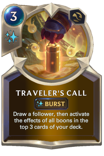 Traveler's Call Card Image