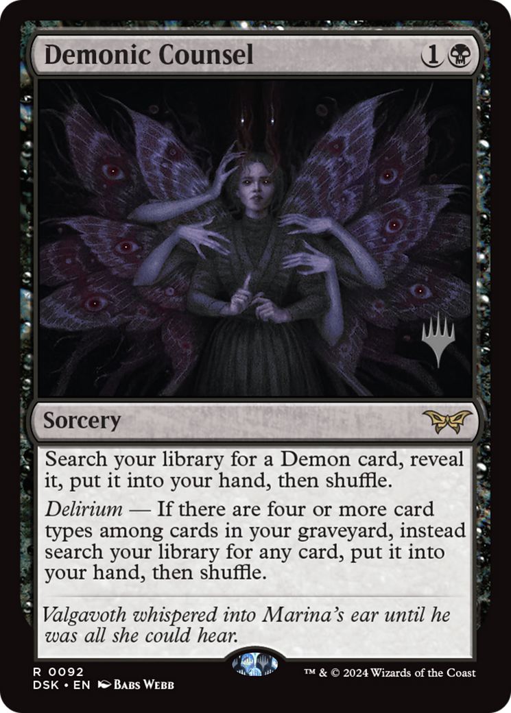 Demonic Counsel Card Image