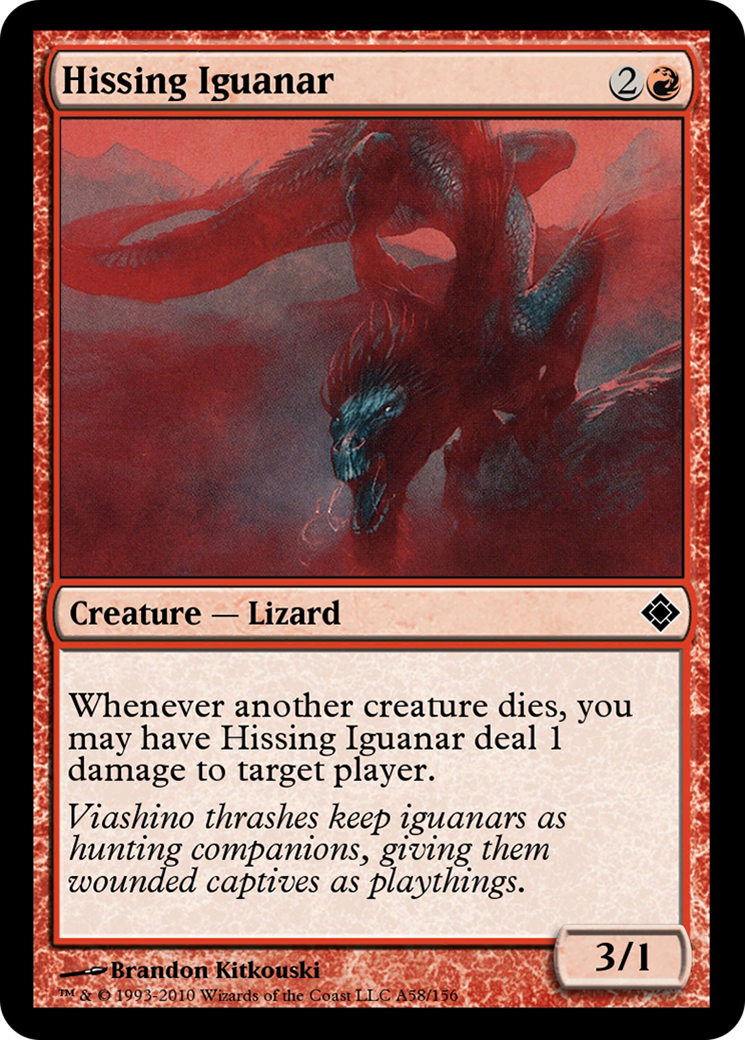 Hissing Iguanar Card Image