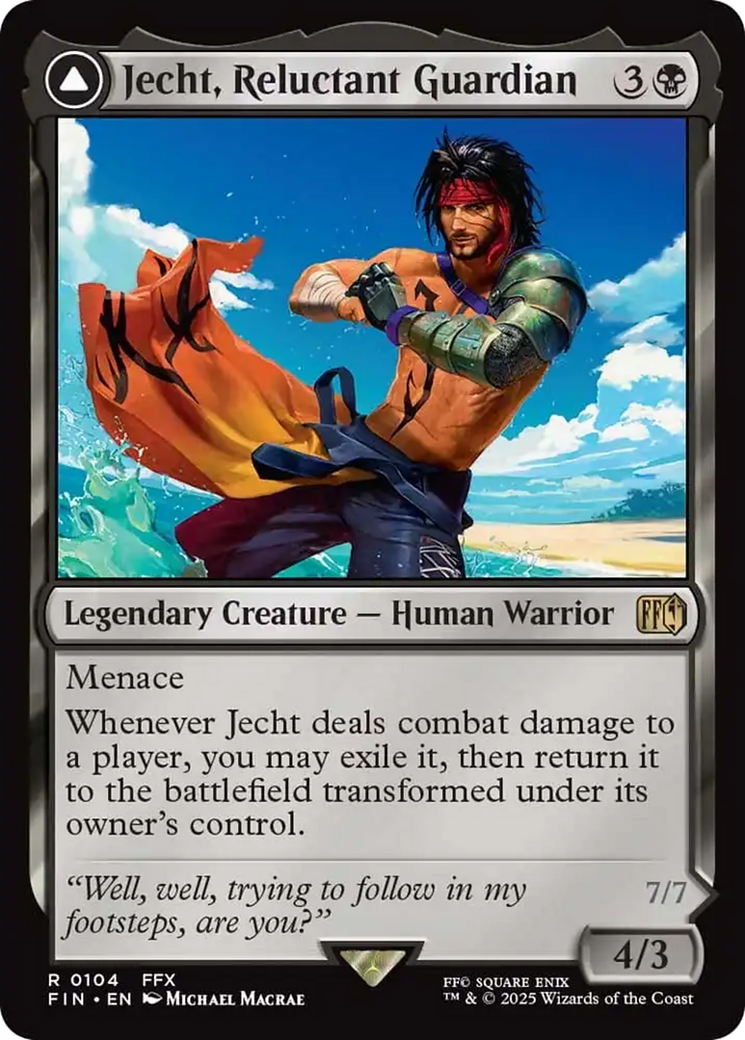Jecht, Reluctant Guardian // Braska's Final Aeon Card Image