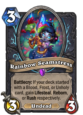 Rainbow Seamstress Card Image