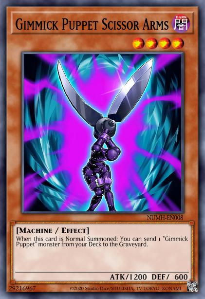 Gimmick Puppet Scissor Arms Card Image