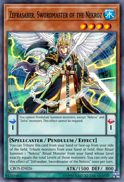 Zefrasaber, Swordmaster of the Nekroz Card Image