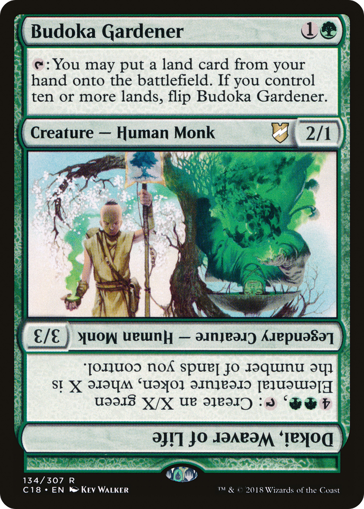 Budoka Gardener // Dokai, Weaver of Life Card Image
