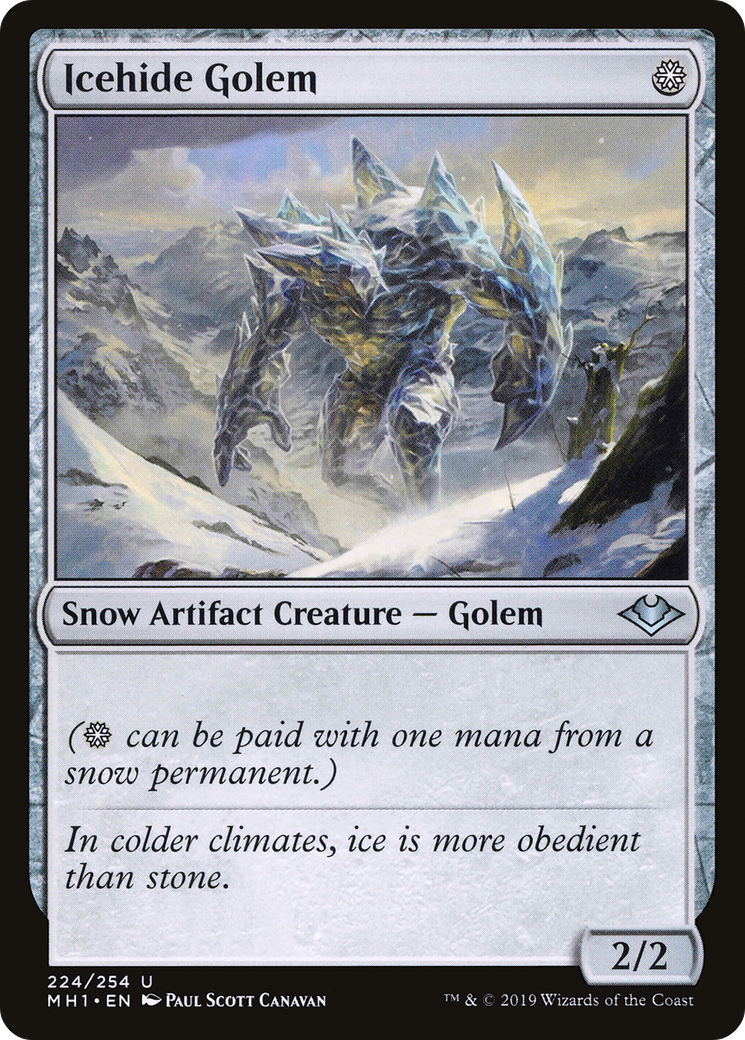 Icehide Golem Card Image