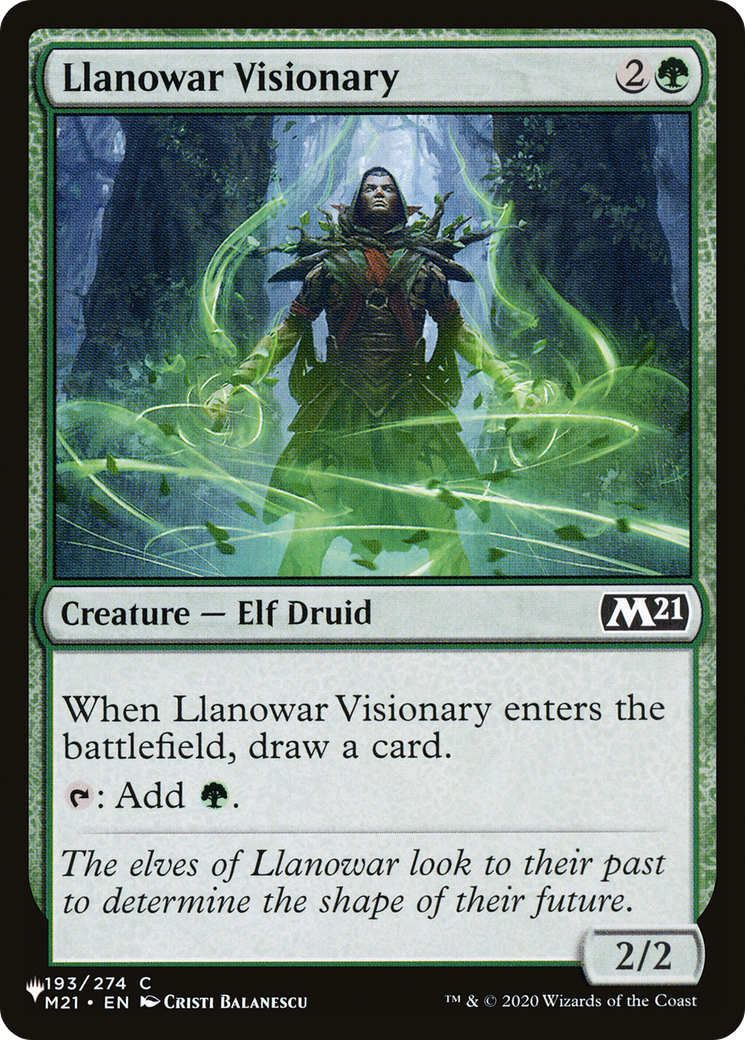 Llanowar Visionary Card Image