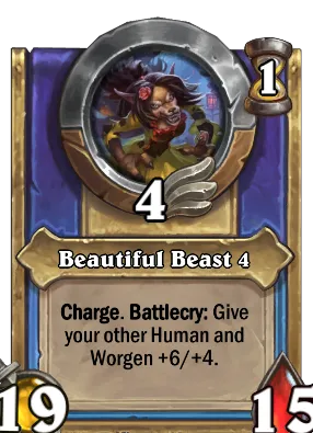 Beautiful Beast 4 Card Image