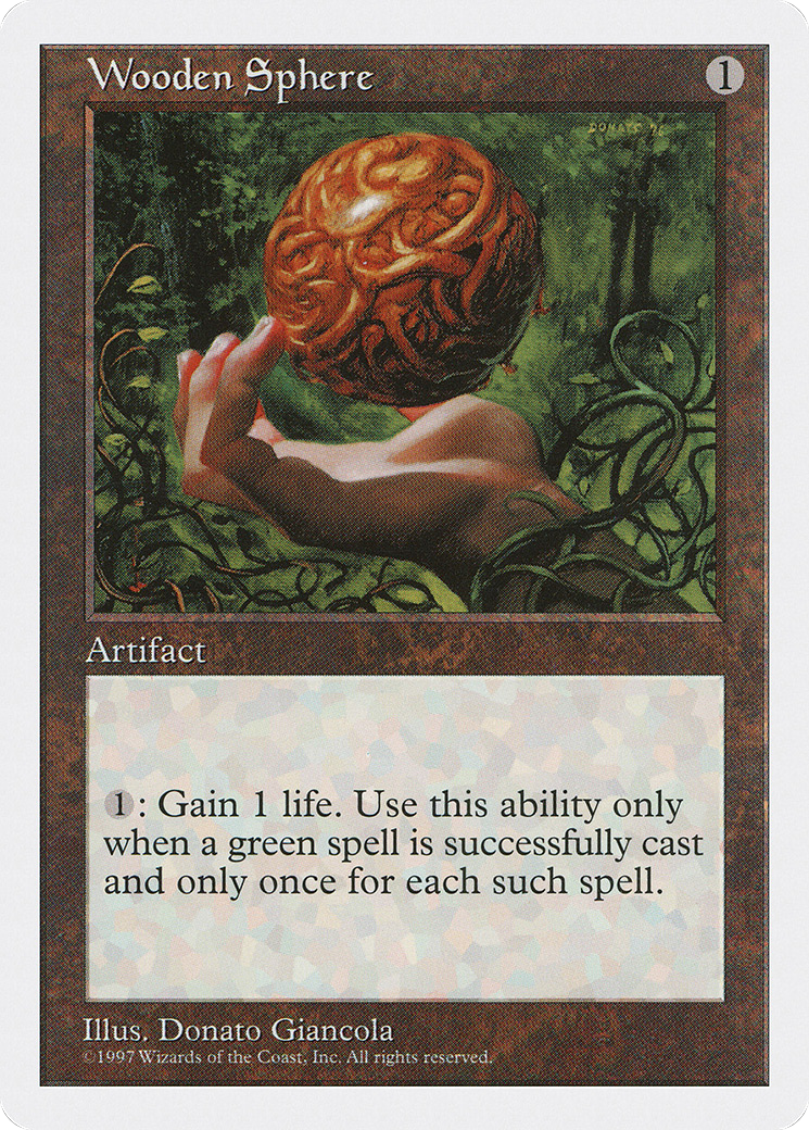 Wooden Sphere Card Image