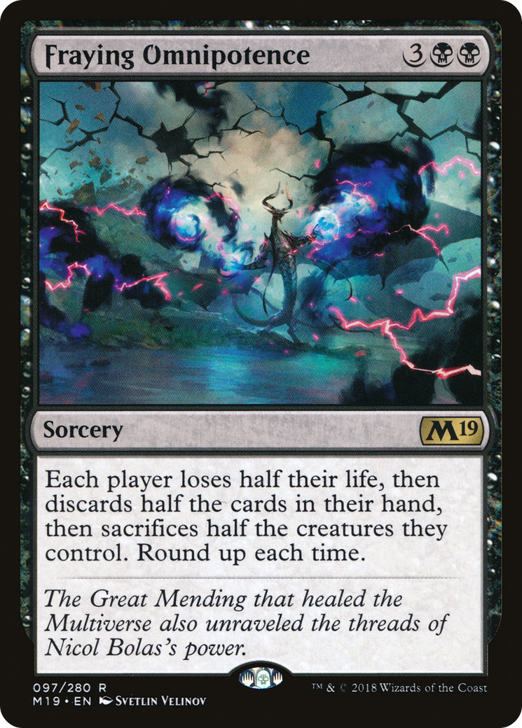 Fraying Omnipotence Card Image