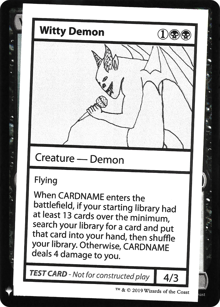 Witty Demon Card Image