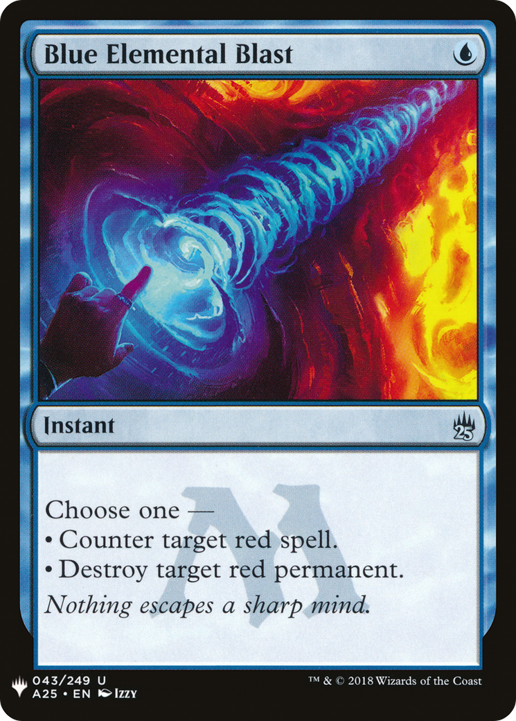 Blue Elemental Blast Card Image