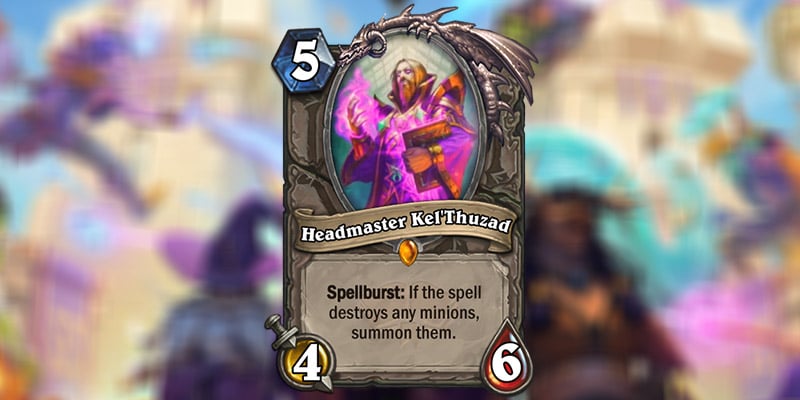 Headmaster Kel'Thuzad is a new Legendary Card Revealed for Hearthstone's Scholomance Academy Expansion
