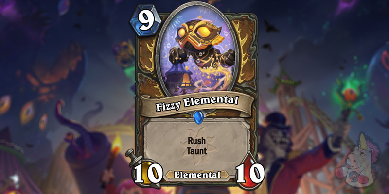 Fizzy Elemental is a New Druid Card Revealed for Hearthstone's Darkmoon Faire Expansion