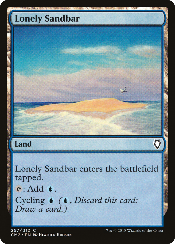 Lonely Sandbar Card Image