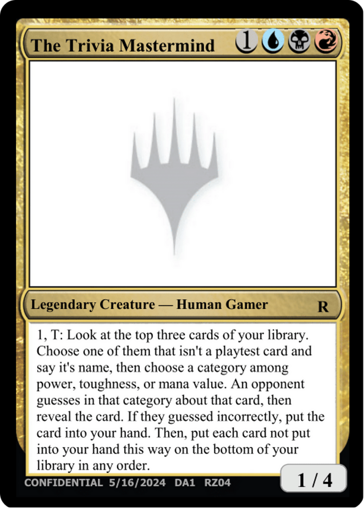The Trivia Mastermind Card Image