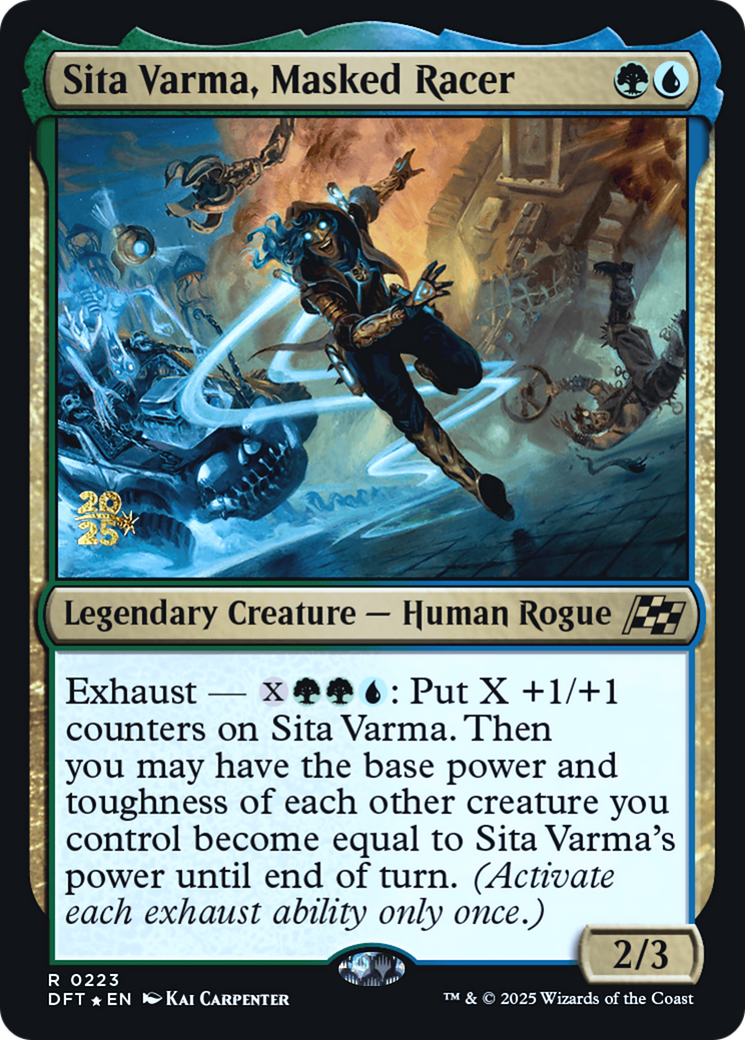 Sita Varma, Masked Racer Card Image