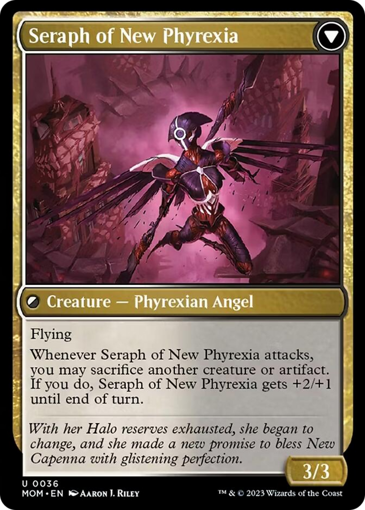 Seraph of New Capenna // Seraph of New Phyrexia Card Image