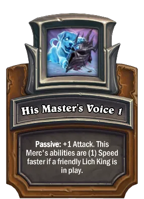 His Master's Voice 1 Card Image