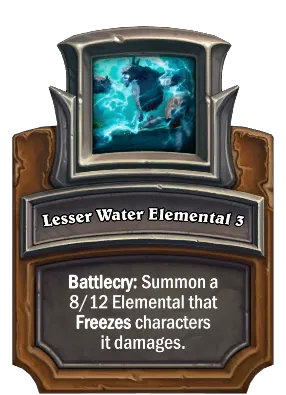 Lesser Water Elemental 3 Card Image