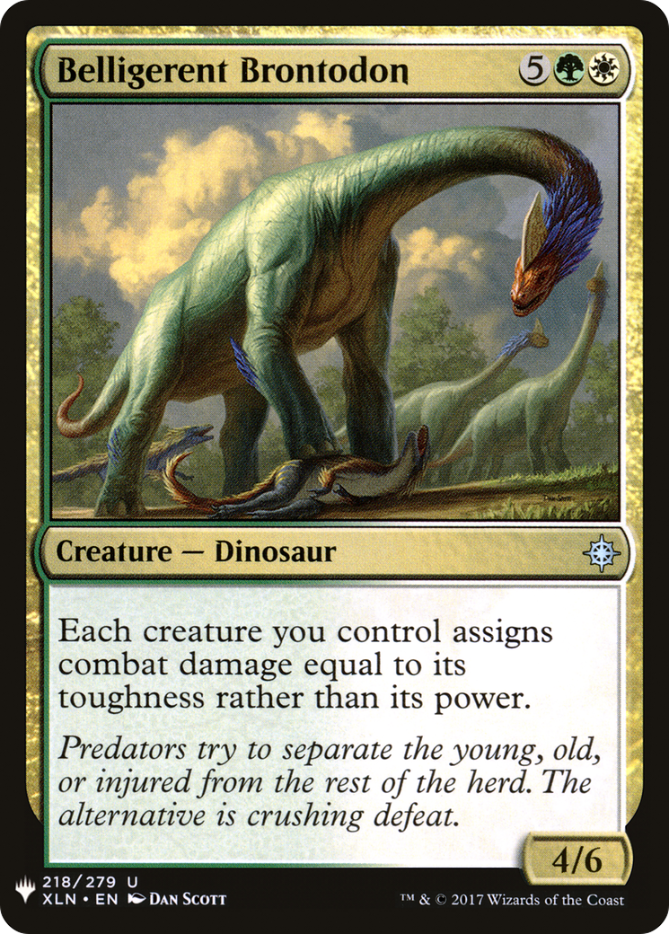 Belligerent Brontodon Card Image