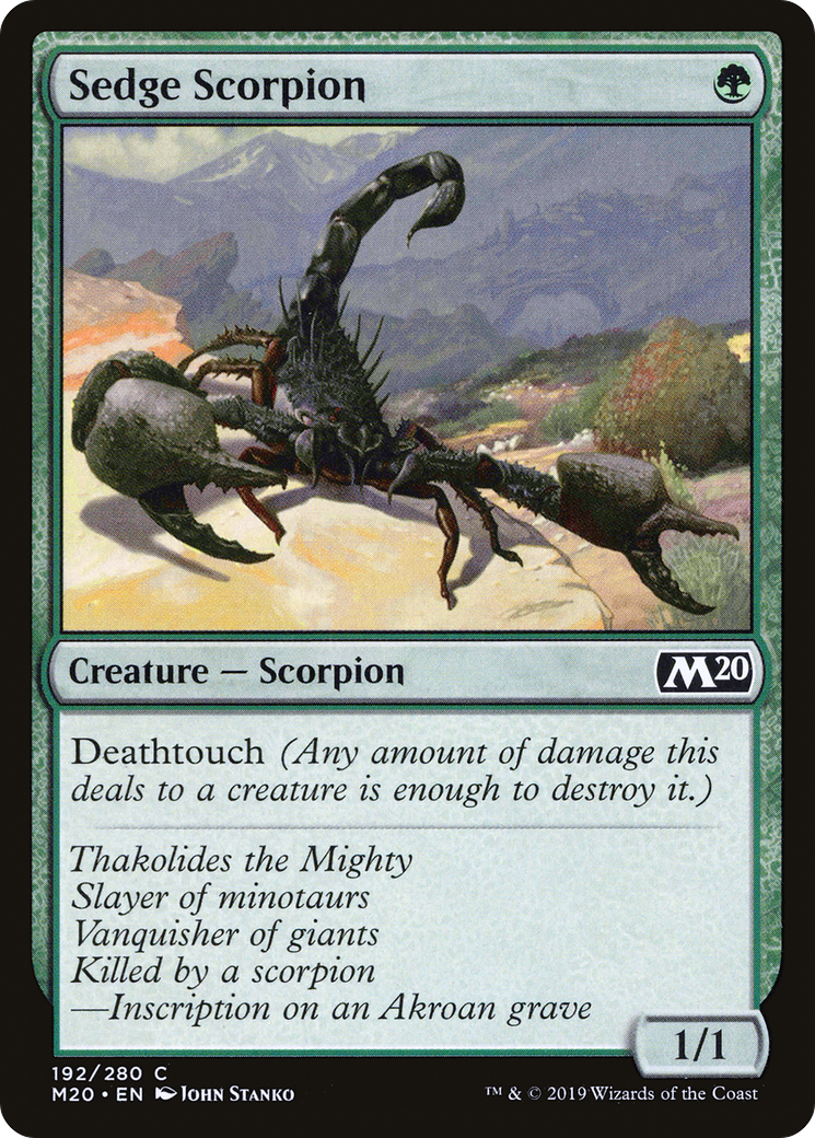 Sedge Scorpion Card Image