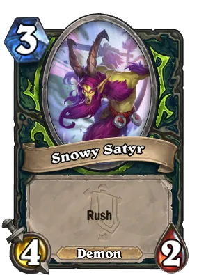 Snowy Satyr Card Image