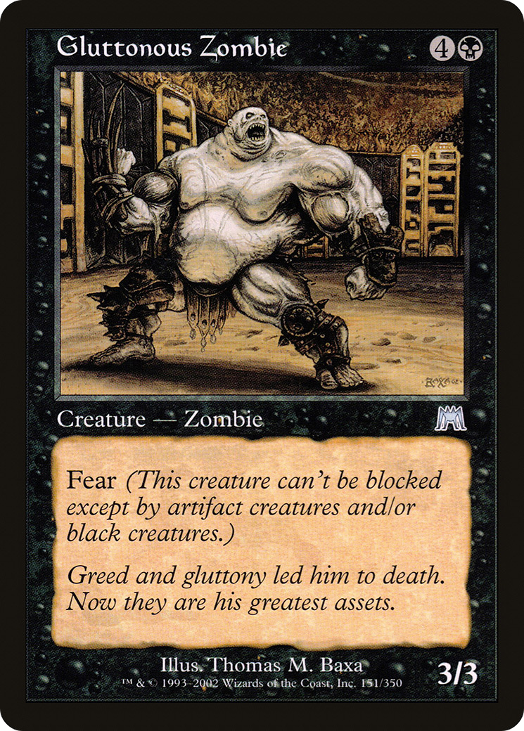 Gluttonous Zombie Card Image