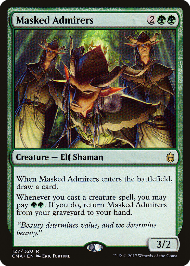 Masked Admirers Card Image
