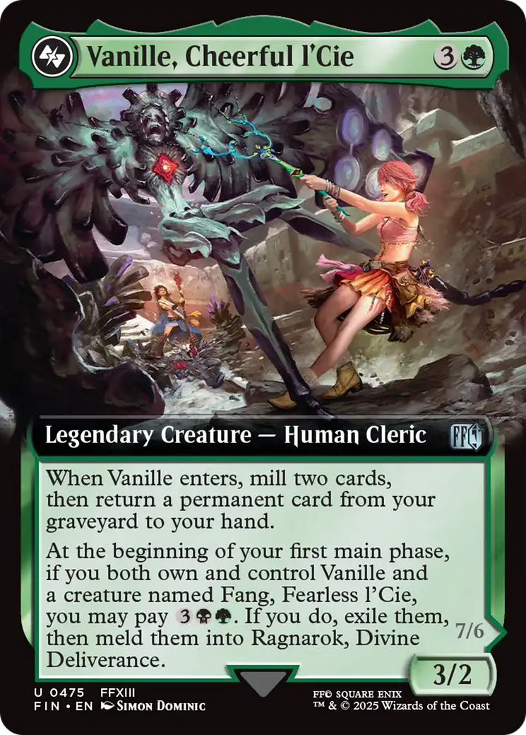 Vanille, Cheerful l'Cie // Ragnarok, Divine Deliverance Card Image