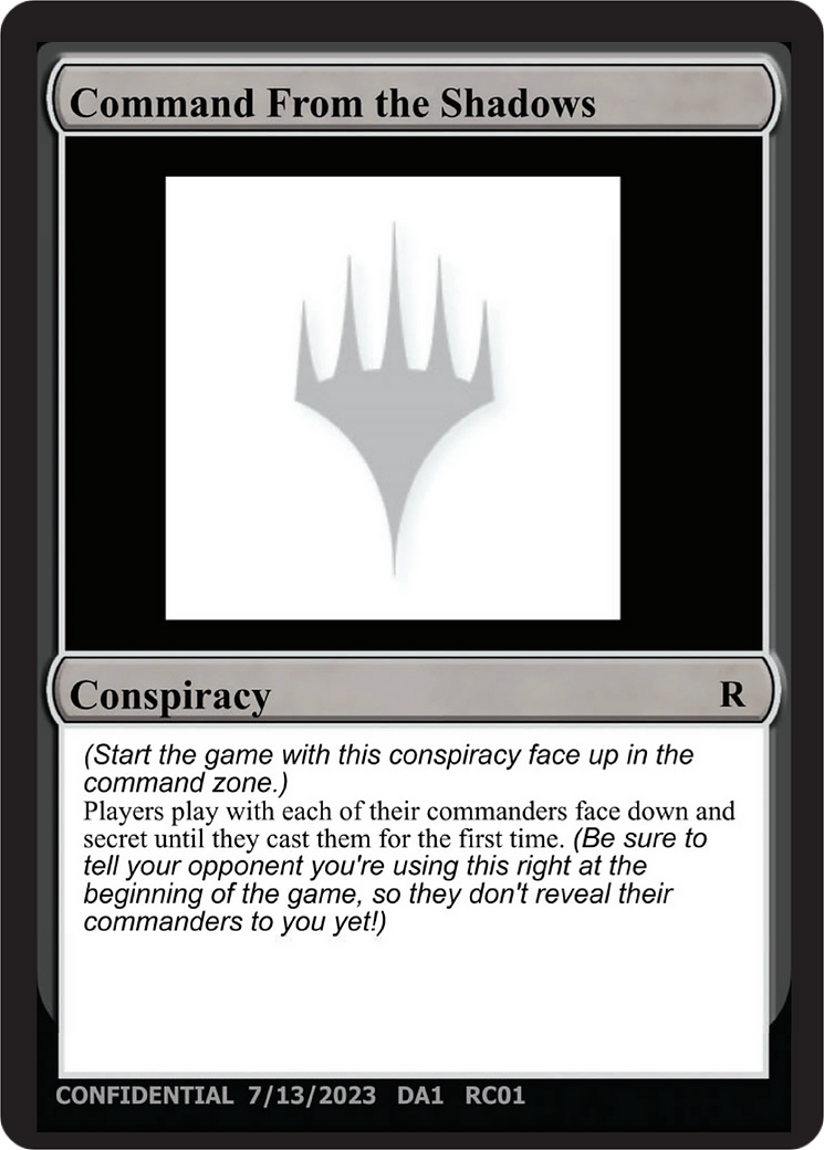 Command From the Shadows Card Image