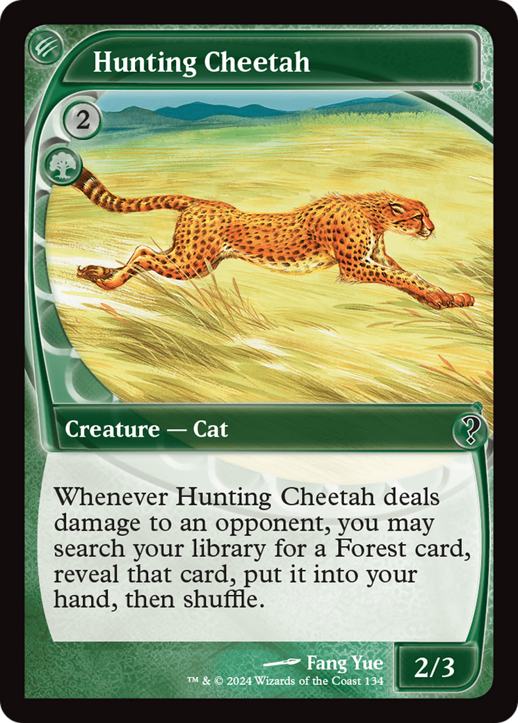 Hunting Cheetah Card Image