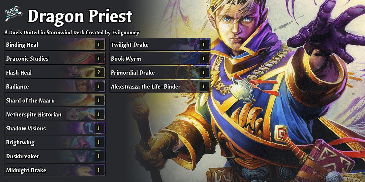 Duels] Battlecry Dragon Priest - United in Stormwind Hearthstone Decks -  Out of Games