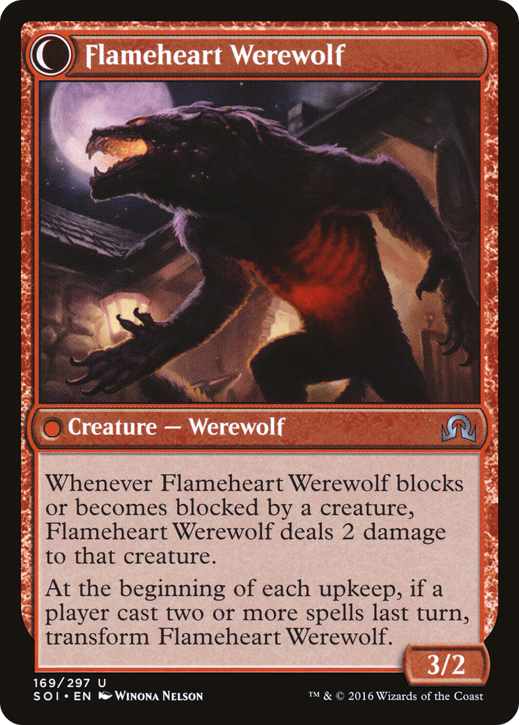 Kessig Forgemaster // Flameheart Werewolf Card Image