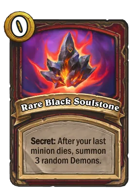 Rare Black Soulstone Card Image