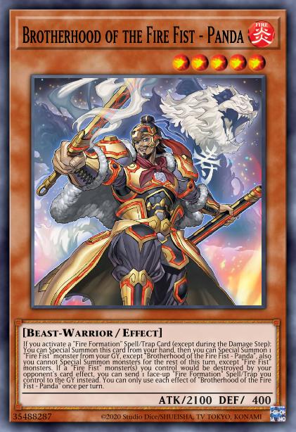 Brotherhood of the Fire Fist - Panda Card Image