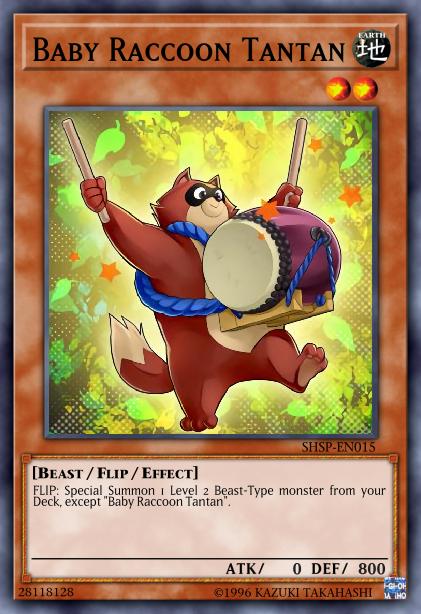 Baby Raccoon Tantan Card Image