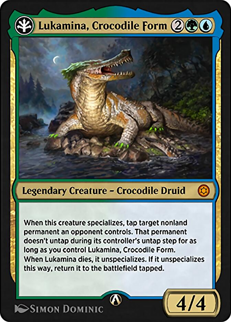 Lukamina, Crocodile Form Card Image