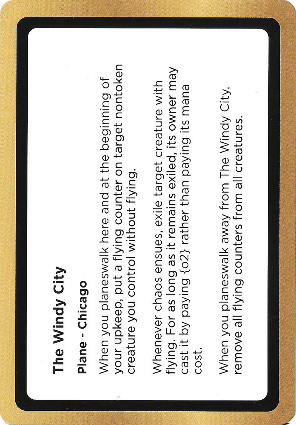 The Windy City Card Image