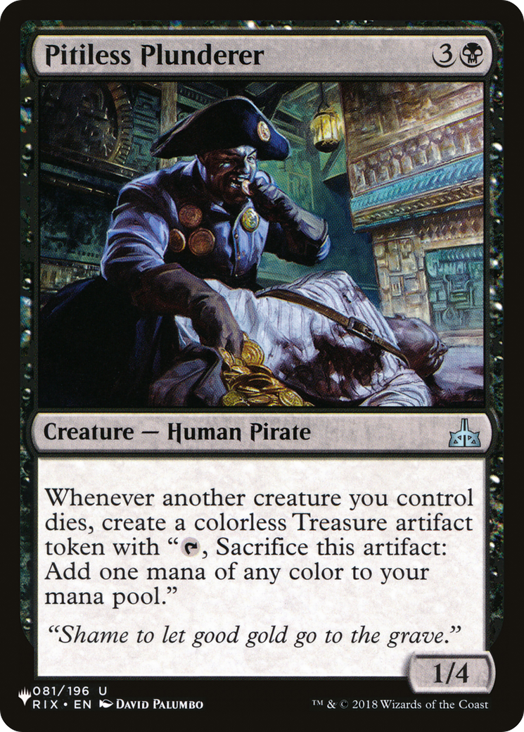 Pitiless Plunderer Card Image